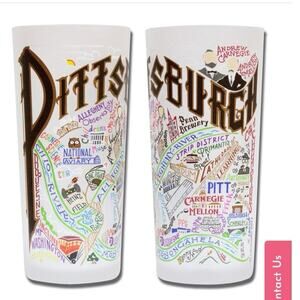 Cat Studio Pittsburg  Frosted Tall Glass